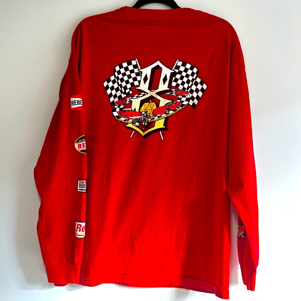 Dolls Kill / Rebel8 / Graphic Racing Long Sleeve Tee Shirt / Vintage Inspired 🏁